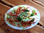 Crayfish meal at the Furneaux Tavern, Flinders Island. A wonderful waterfront place to stay for your Flinders Island holiday.